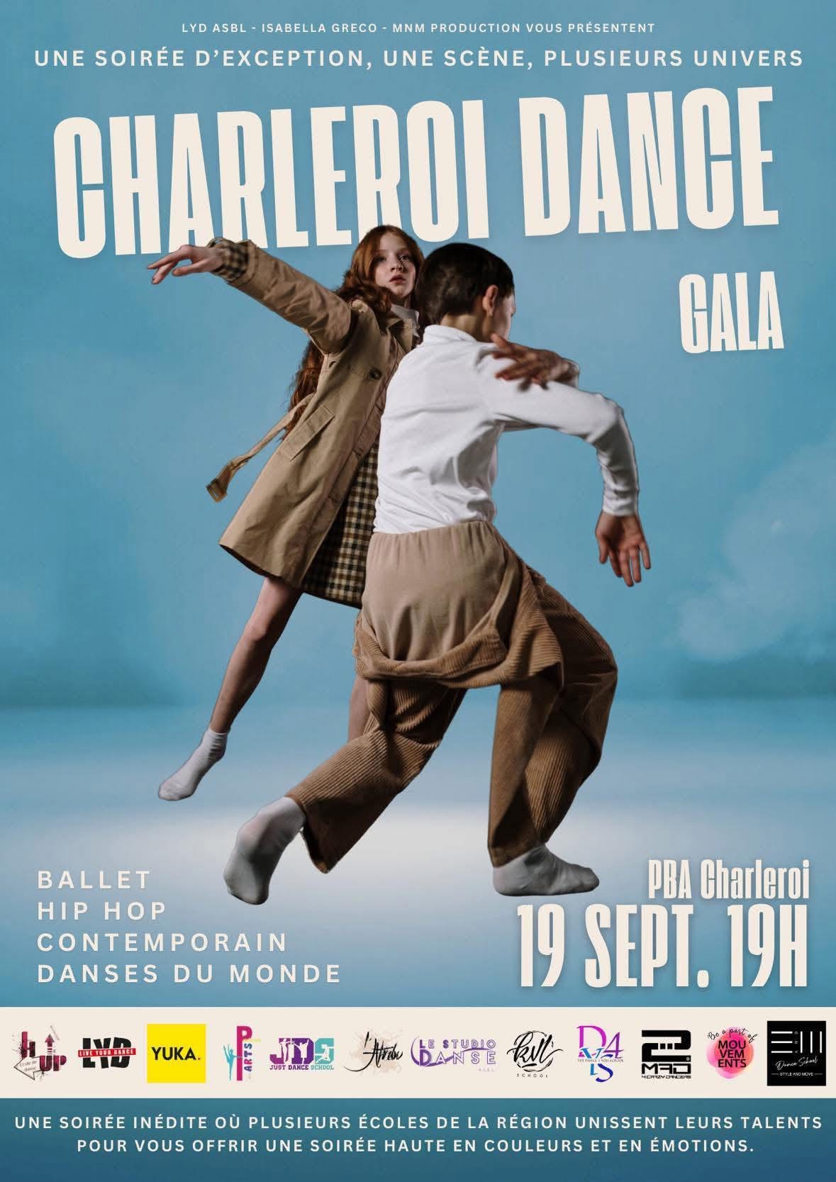 Participation au « Charleroi Dance Gala » le vendredi 19 septembre 2025. 